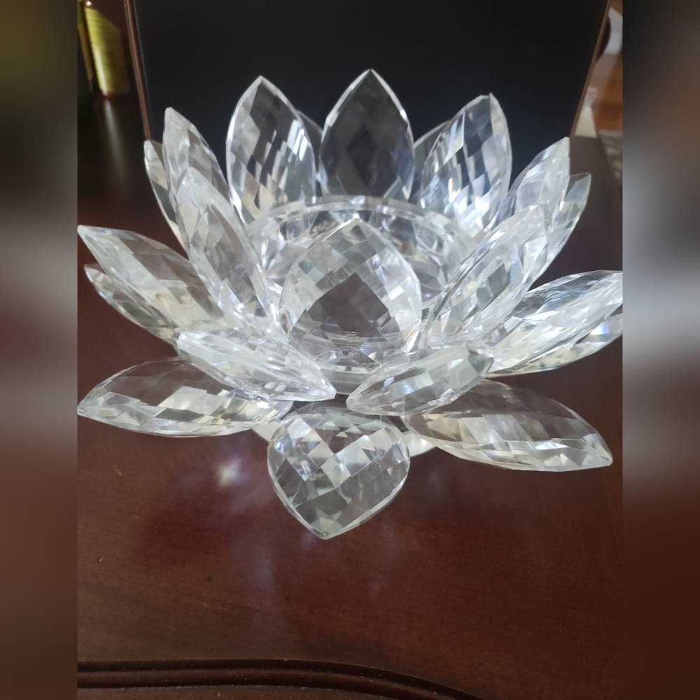 Shannon Crystal 9" Prism Pillar Candle Holder